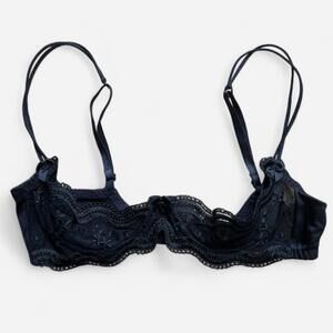 Vintage 90s Shirley of Hollywood Lace Balconette Sexy Bra